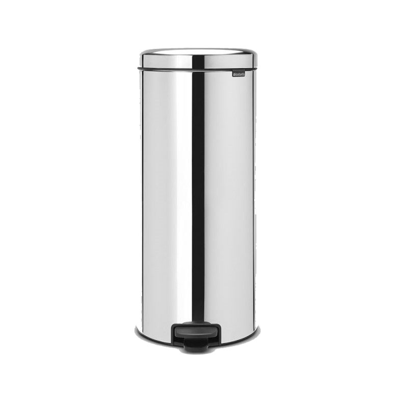 Poubelle à pédale inox 30L